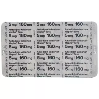 Amlodipine-Valsartan-Mepha Teva Filmtabl 5мг/160мг 28 шт.