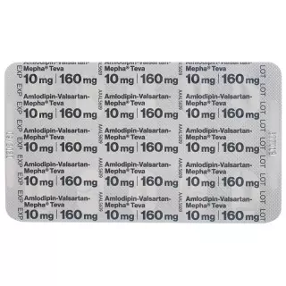 Amlodipine-Valsartan-Mepha Teva Filmtabl 10мг/160мг 28 шт.