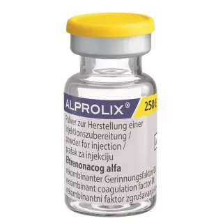 Alprolix суха речовина 250 Ie Cum Solv флакон