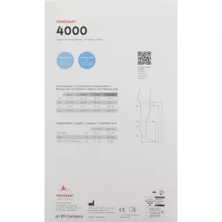 VENOSAN 4001 A-T KKL1 S довгий чорний 1 пара