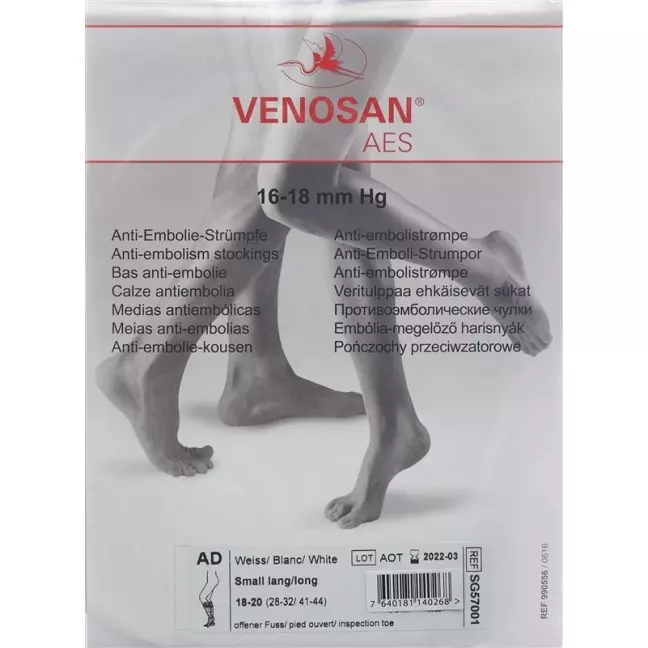 Venosan Aes Ad S Norm Open Белый 1 пара