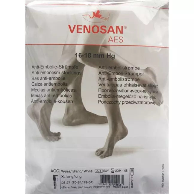 Venosan Aes A-gg XL Long Open White 1 пара