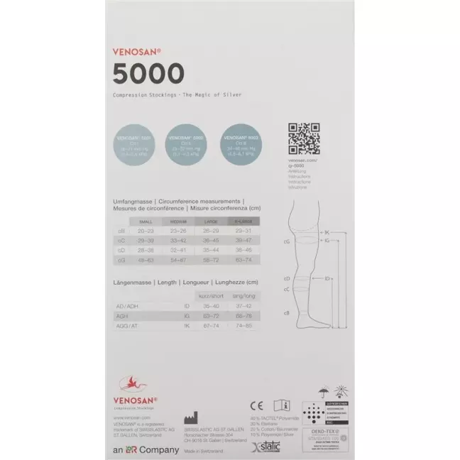 Venosan 5003 A-d Kkl3 M Lang Offen Black 1 Paar Venosan 5003 A-d Kkl3 M Lang Offen Black 1 Paar