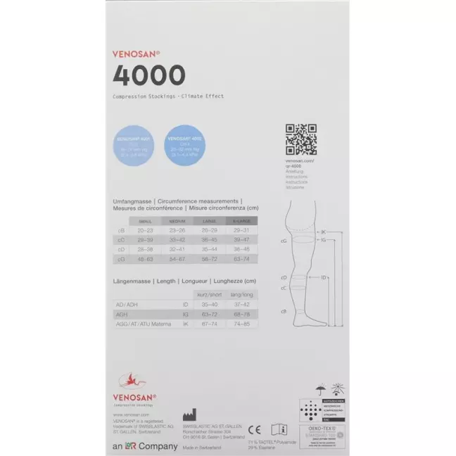 Venosan 4002 A-DH KKL2 L длинные открытые Мексика 1 пара