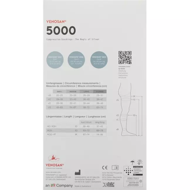 Venosan 5001 A-DH KKL1 L довгий закритий Мексика 1 пара