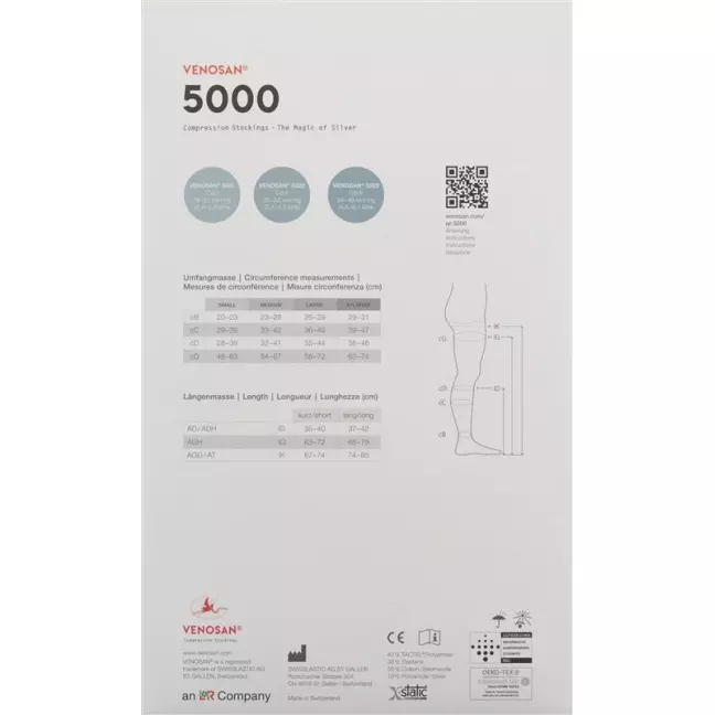 VENOSAN 5001 A-T KKL1 S short cut mexico 1 пара