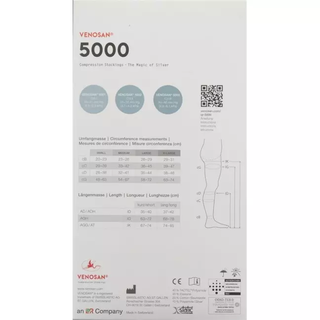 VENOSAN 5002 A-DH KKL2 L короткий відкритий Мексика 1 пара