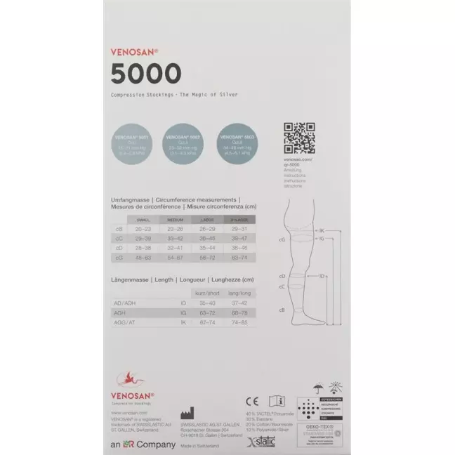 VENOSAN 5002 A-DH KKL2 S коротка стрижка марокко 1 пара