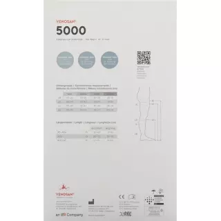 VENOSAN 5001 A-T KKL1 XL короткие черные 1 пара
