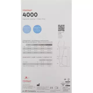VENOSAN 4001 A-GH KKL1 XL укороченный темно-синий 1 пара
