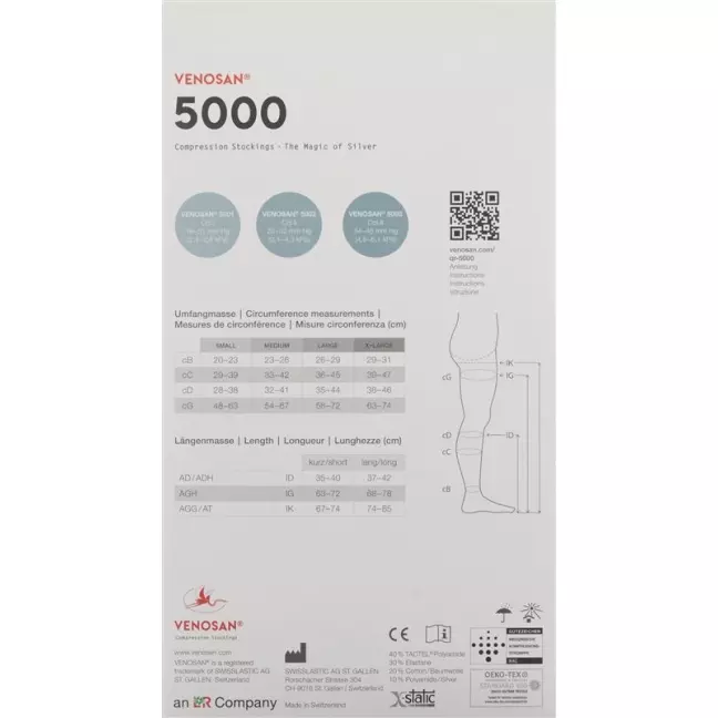 VENOSAN 5002 A-D KKL2 S длинный песок 1 пара