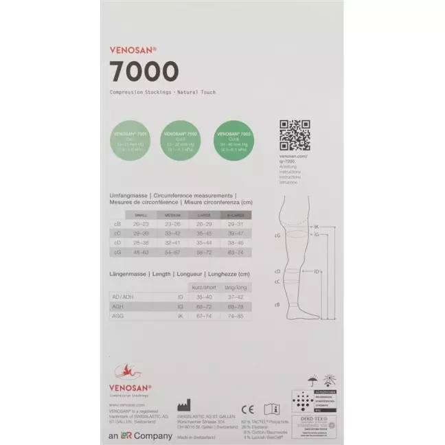 Venosan 7002 A-d Kkl2 XL Lang Gesch Black 1 pair Venosan 7002 A-d Kkl2 XL Lang Gesch Black 1 pair