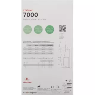 VENOSAN 7002 A-DH KKL2 L short off black 1 пара