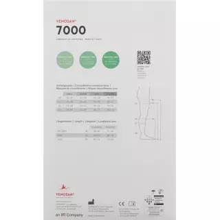 VENOSAN 7002 A-GH KKL2 S короткий правий HR чорний 1 пара