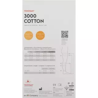VENOSAN 3003 A-D KKL3 L short off бежевий 1 пара