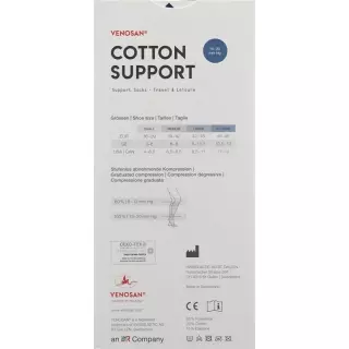 Venosan COTTON SUPPORT Шкарпетки A-D S антрацит 1 пара
