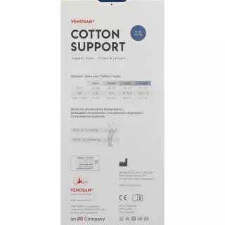 Venosan COTTON SUPPORT Шкарпетки A-D XL срібло 1 пара