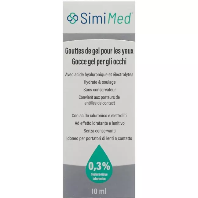 Simimed Augen Gel Tropfen 0.3% Hyaluron 10ml