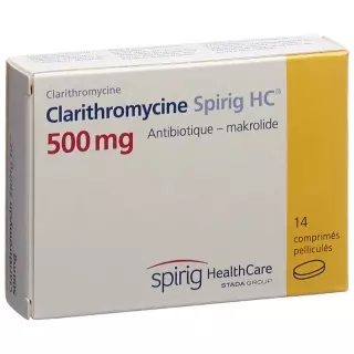 Clarithromycin Spirig HC Filmtable 500 мг 14 шт