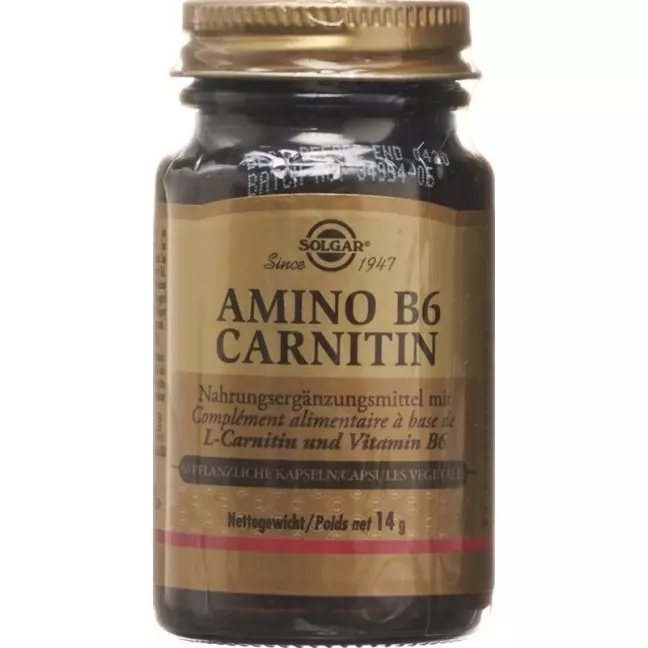 Solgar Amino B6 Carnitine Capsules 30 шт