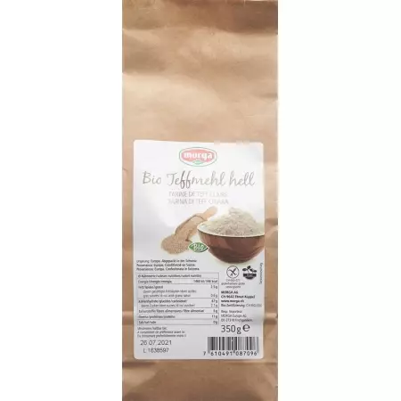 Morga teff flour light органічний безглютеновий пакет 350 г