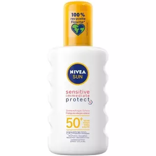 Nivea Sun Sensitive Imediate Protect сонцезахисний спрей SPF 50+ sun
