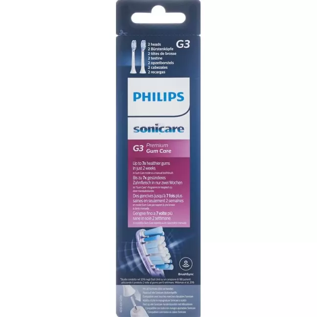 Змінні насадки для щіток Philips Sonicare G3 Premium GumCare HX9052/17