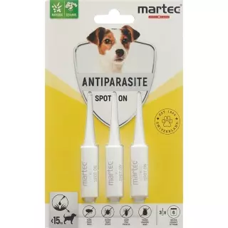 martec PET CARE Spot on ANTIPARASITE <15 кг для собак 3 х 1,5