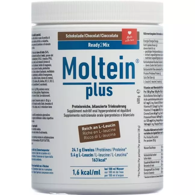 Moltein PLUS Ready2Mix Chocolate Ds 400 г