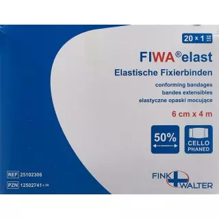 Еластичні фіксуючі бинти FIWA 6 см х 4 м білі продаються окремо в Cellux