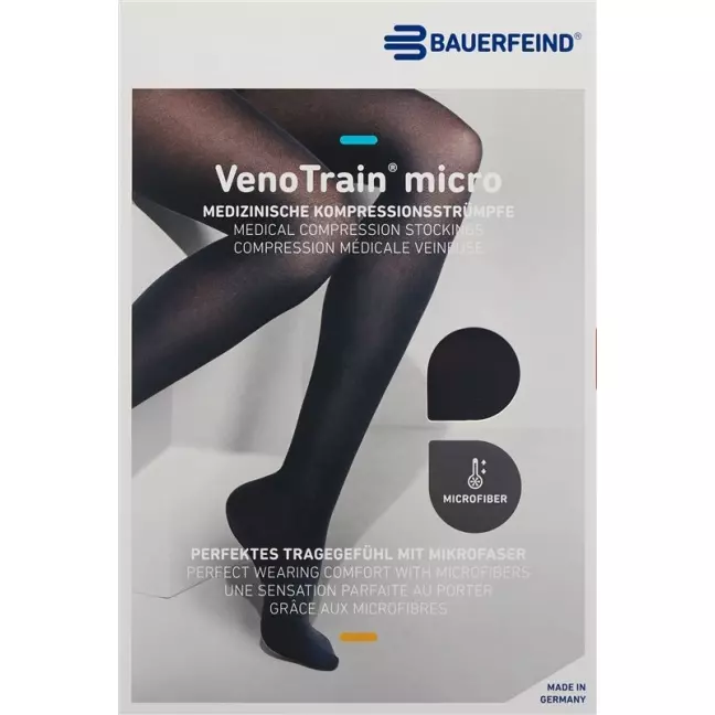 VENOTRAIN MICRO A-G KKL2 M plus/довгий відкритий носок чорний H