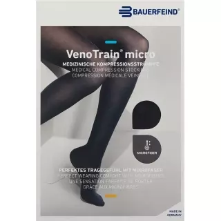 VENOTRAIN MICRO A-G KKL2 XL плюс/довгий відкритий носок чорний