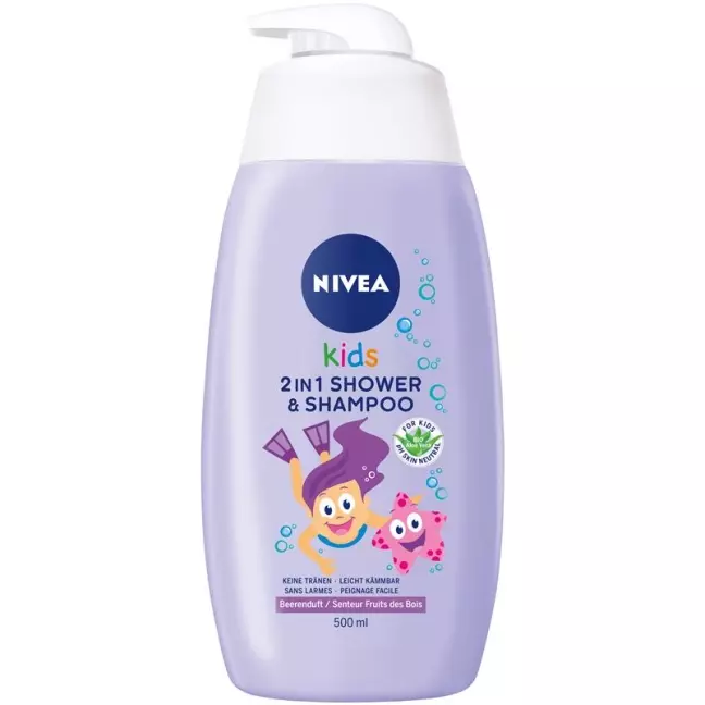 Nivea Kids 2in1 Shower & Shampoo Girl 500 мл