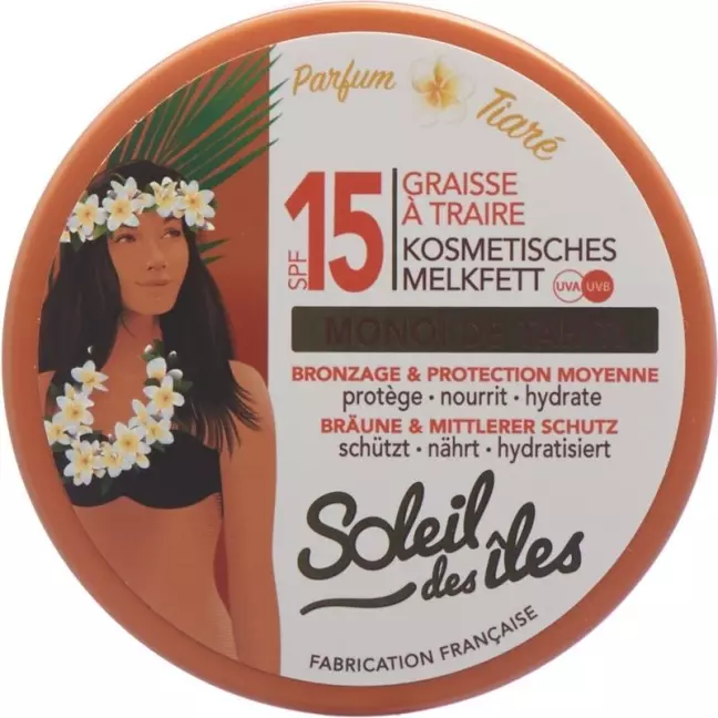 Soleil des îles milking fat засмага і захист SPF 15 Monoï 150 мл