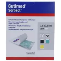 Гель-компрес Cutimed Sorbact з гідрогелем 7,5х7,5 см бактеріальний бі