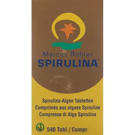 Spirulina Marcus Rohrer Tabletten Glasflasche 540 Stück
