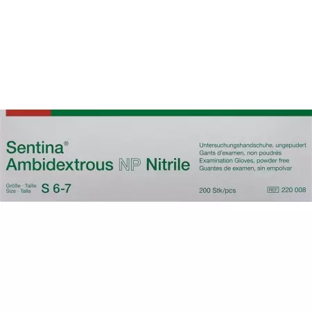 Sentina Ambidextrous S 6-7 Нитрил без пудры 200 шт. Sentina Ambidextrous S 6-7 Нитрил без пудры 200 шт.