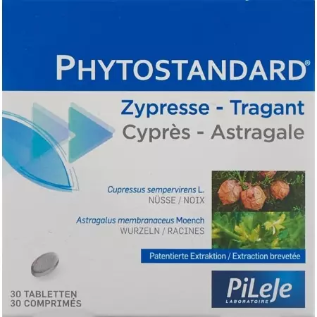 Phytostandard Zypresse - Tragant Tabletten Blister 30 Stück Phytostandard Zypresse - Tragant Tabletten Blister 30 Stück