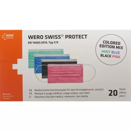 WERO SWISS Protect Mask Тип IIR цветная смесь