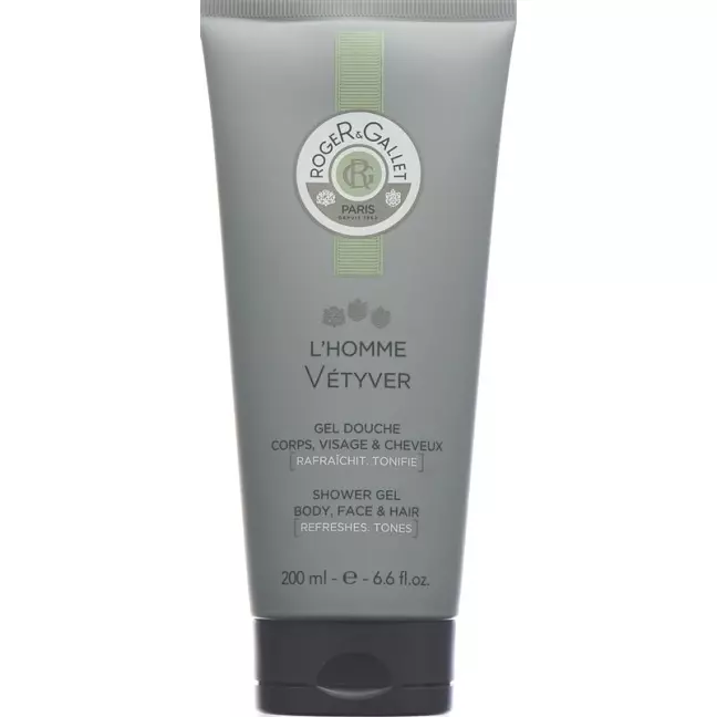 Roger Gallet L'homme Vetyver Shower Gel 200ml Roger Gallet L'homme Vetyver Shower Gel 200ml