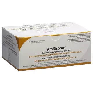 AmBisome dry sub 50 мг проникнення 10 шт