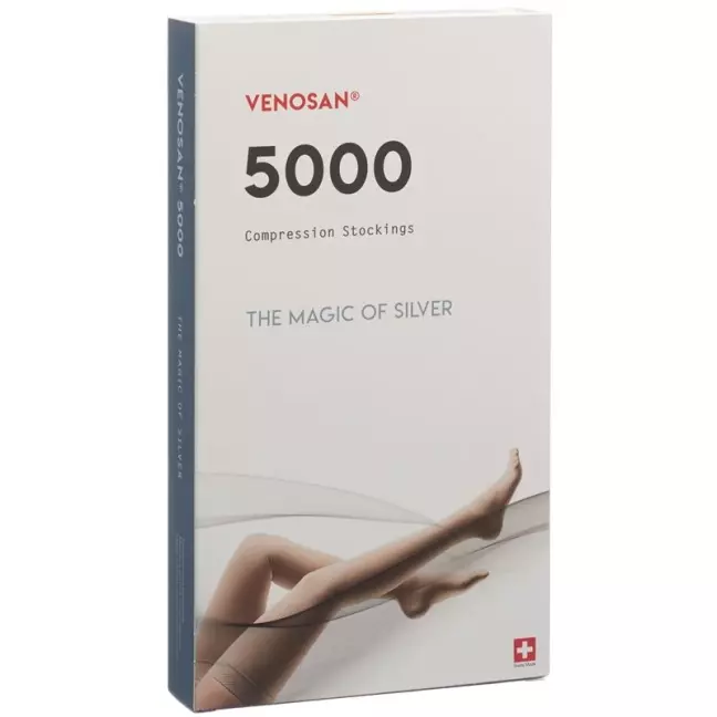 VENOSAN 5002 A-D KKL2 L довгий чорний 1 пара