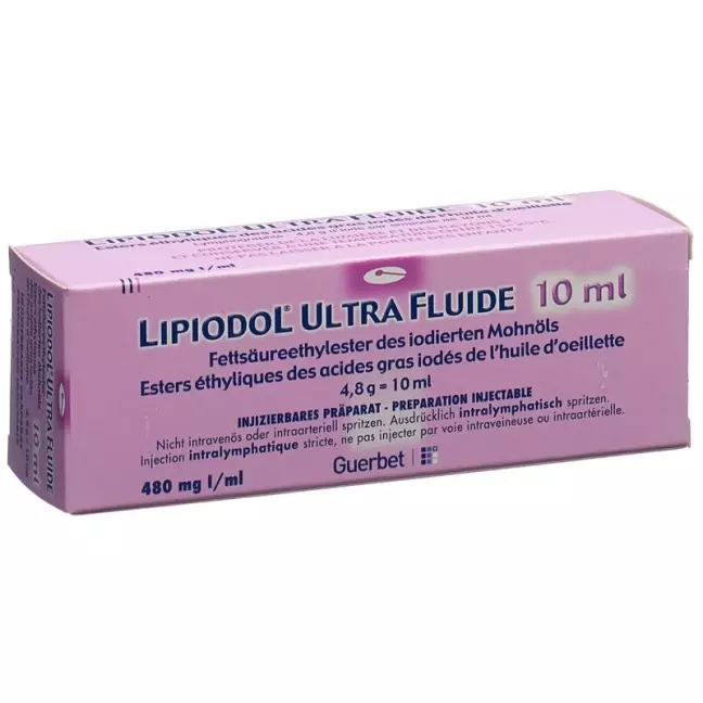 Lipiodol Ultra-fluid Inj Lös 4,8 г/10 мл Амп 10 мл
