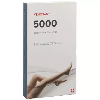 VENOSAN 5002 A-DH KKL2 M короткий відкритий чорний 1 пара