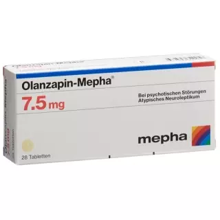 Оланзапін-Мефа таблетки 7,5 мг 28 шт
