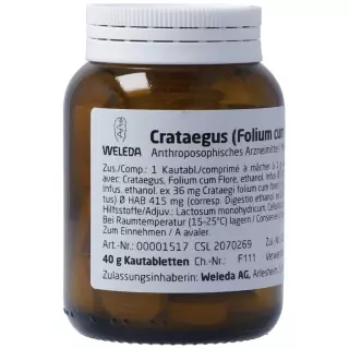 Weleda Crataegus Folium cum Flore et Fructus Kautabl 40 г