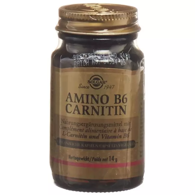 Solgar Amino B6 Carnitine Capsules 30 шт