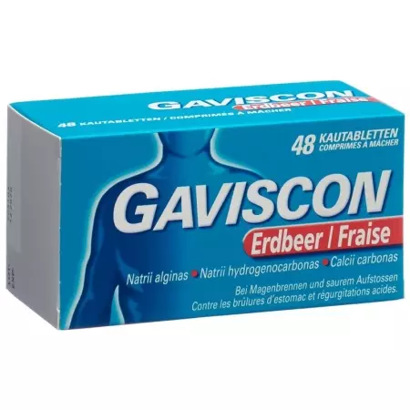 Gaviscon Kautabl Полуниця 48 шт