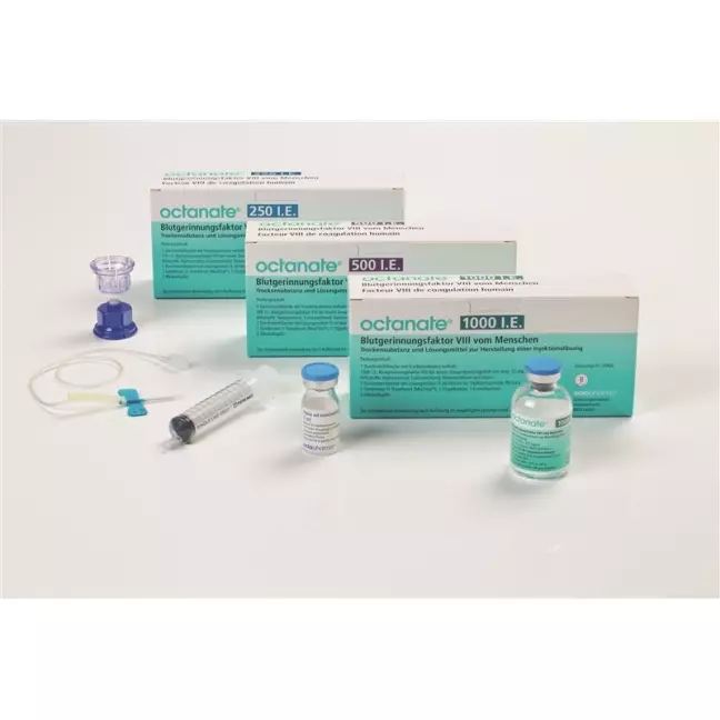 Octanate Trockensub 500 IU solvent cum + application set