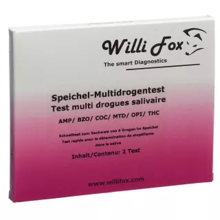 Willi Fox Drug Test Multi 6 Party Drugs Слина 2 шт
